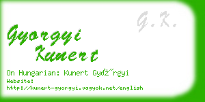 gyorgyi kunert business card